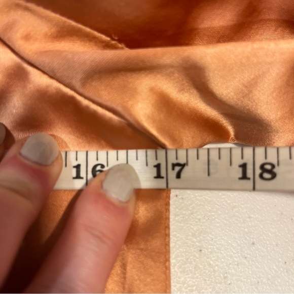 ULLA JOHNSON Silvana dress in Copper sz 00 midi satin boho cocktail long sleeve - Picture 13 of 14